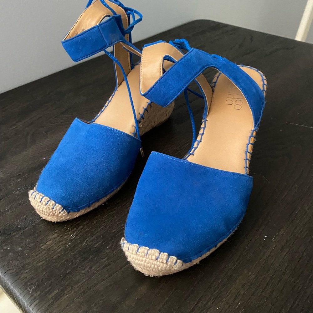 Electric Blue Franco Sarto Wedge